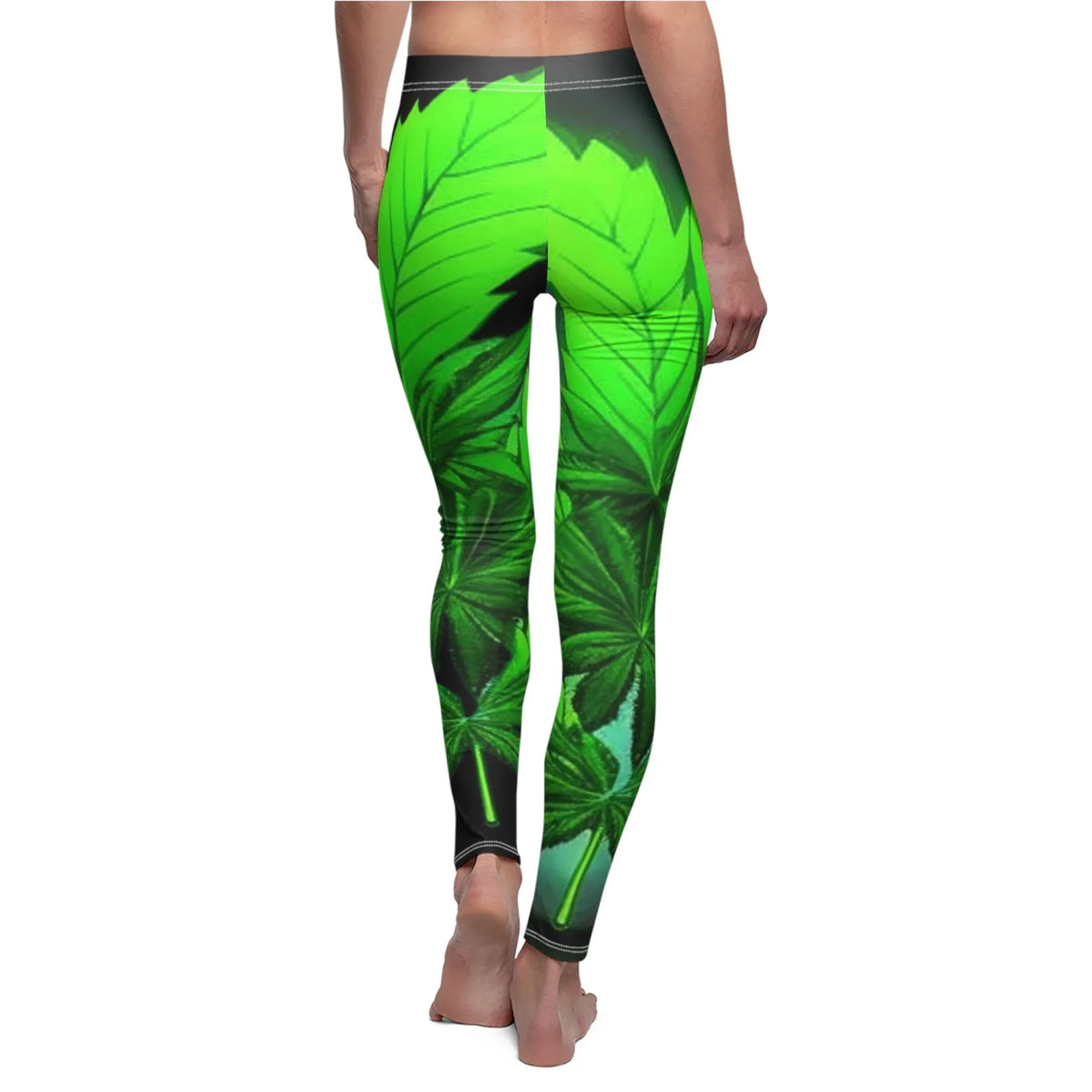 Healing Leaf Women's Cut & Sew Casual Leggings - underthestarsbabe