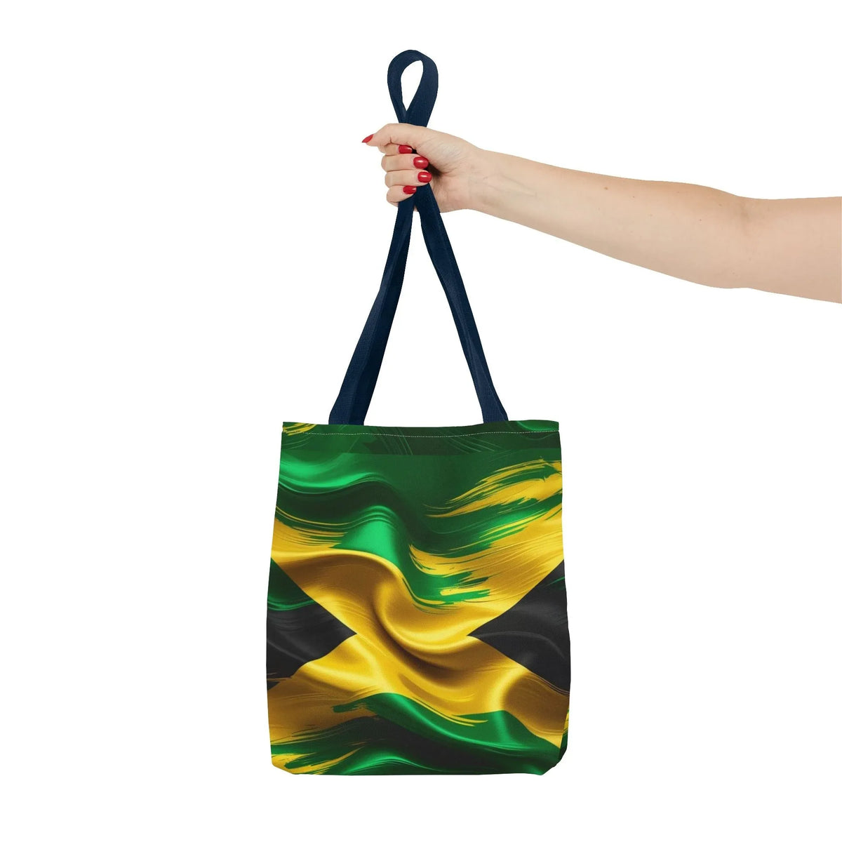 Jamaican Flag Tote Bag - Bold and Beautiful All-Over Print Design - underthestarsbabe