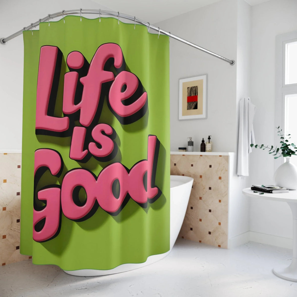 Good Vibes Only! Shower Curtains - underthestarsbabe