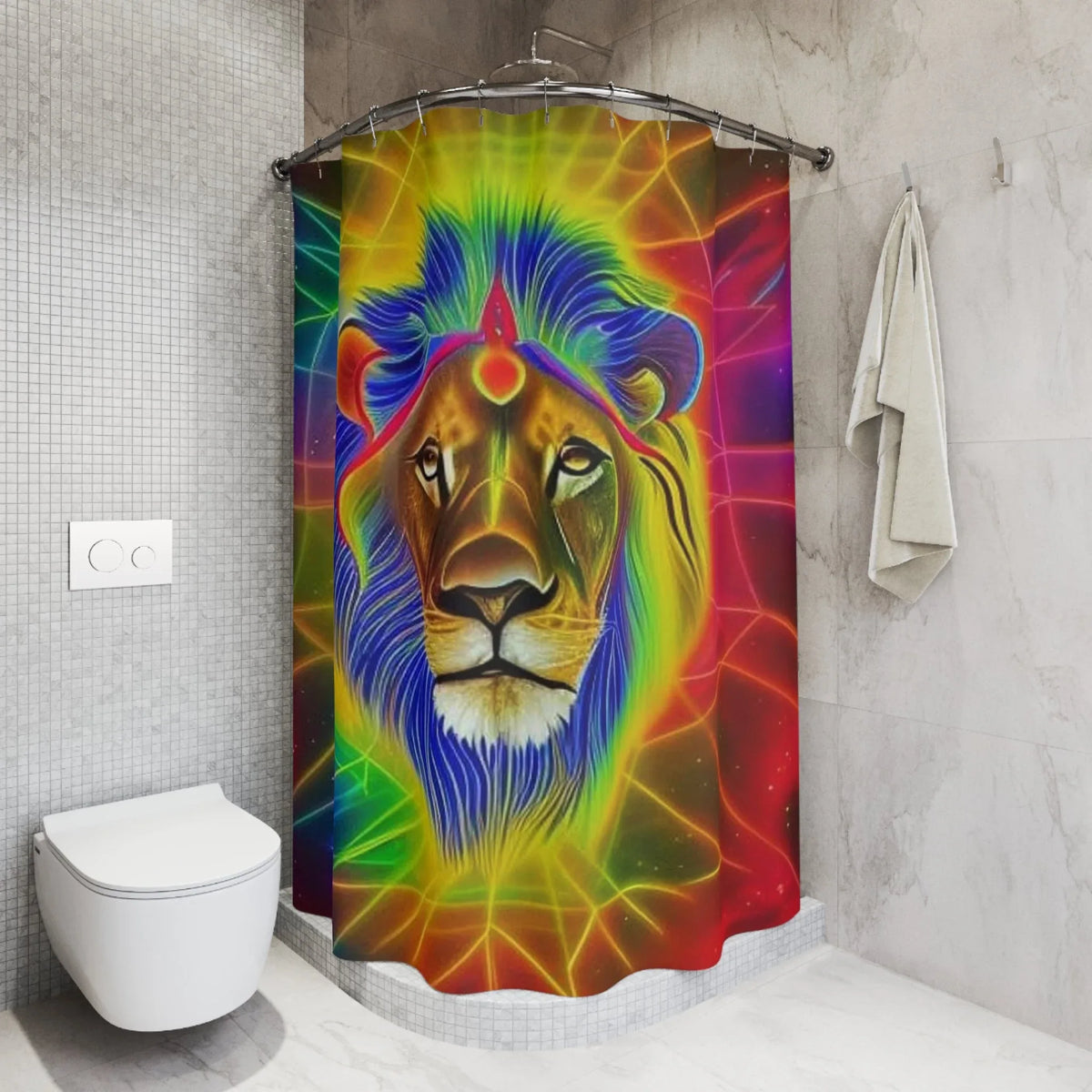 Lion Of Judah Shower Curtain - underthestarsbabe