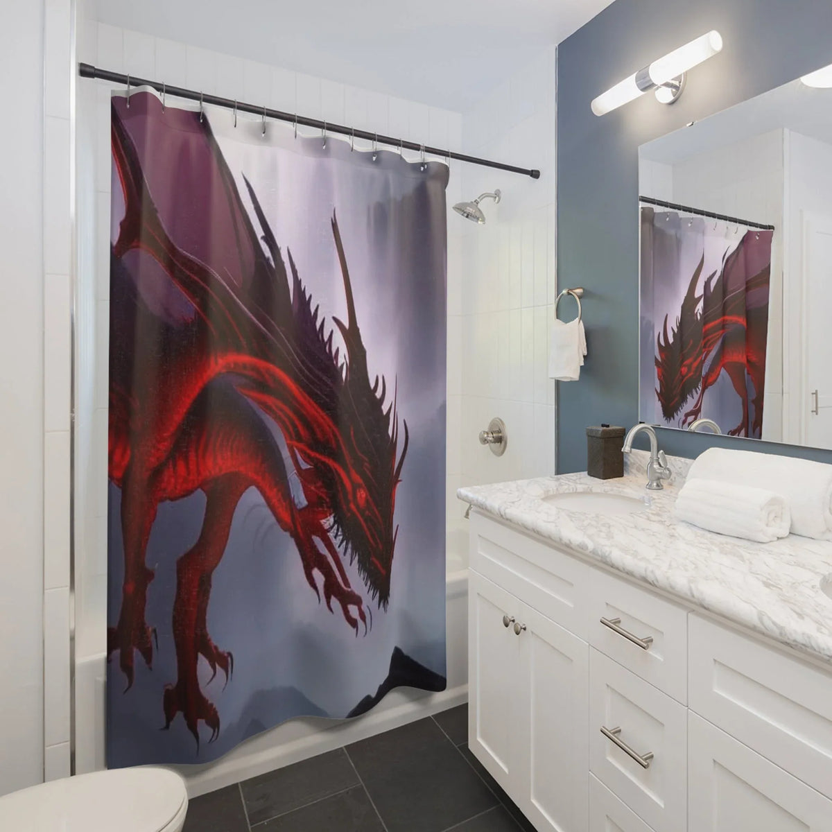Waterproof Shower Curtains - Stylish Bathroom Decor - underthestarsbabe