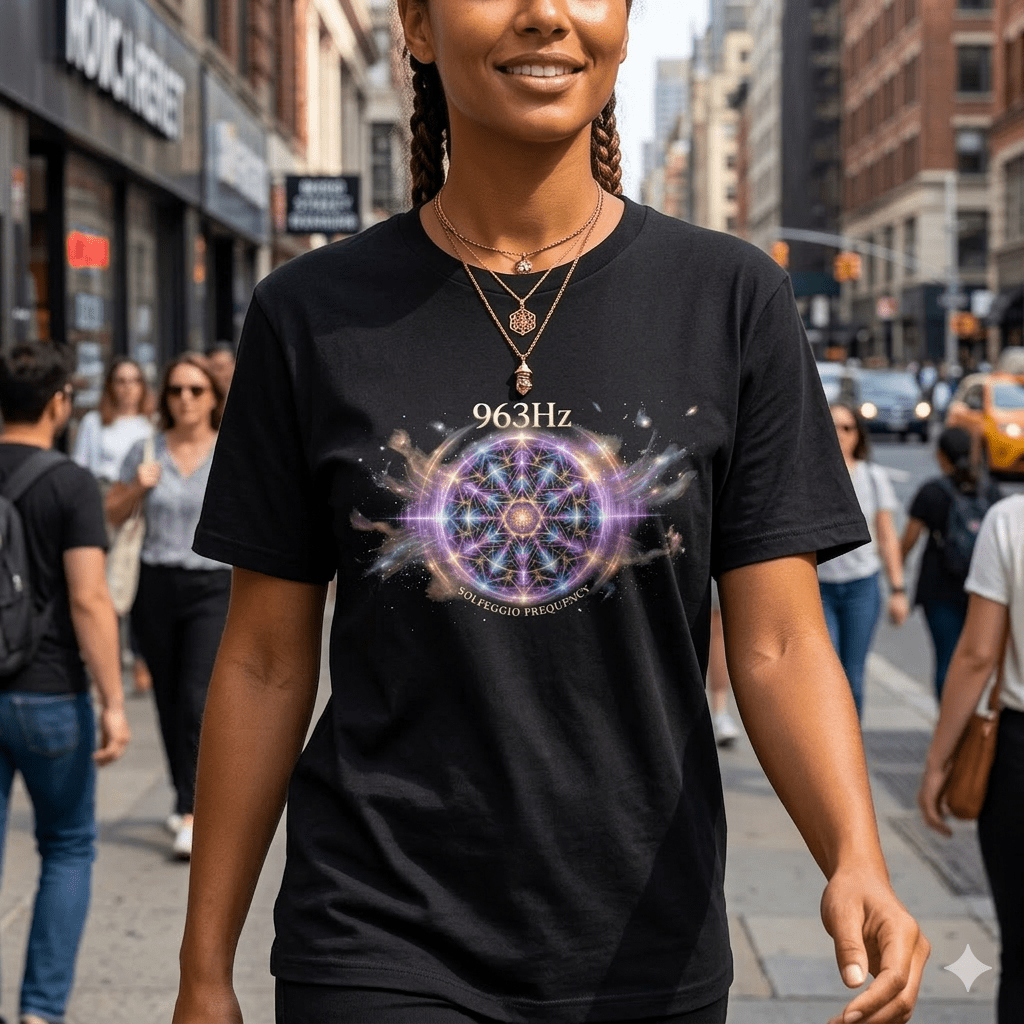 The 963hz Frequency Tee Shirt: Elevating Your Energy and Style - underthestarsbabe
