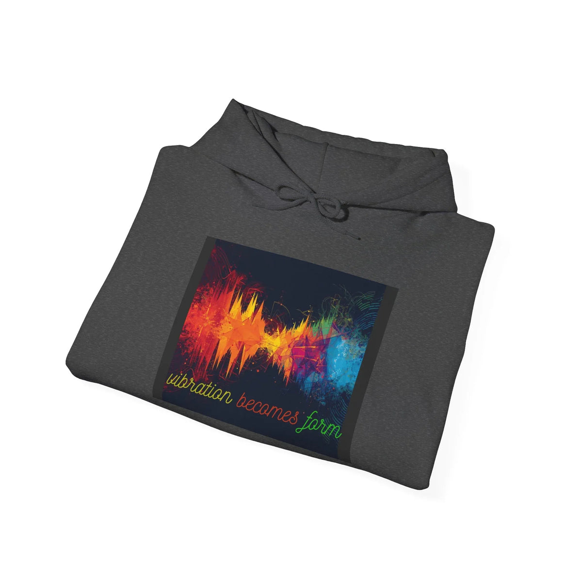 Energy Hoodie — "Vibration Becomes Form" Graphic Hoodie - underthestarsbabe