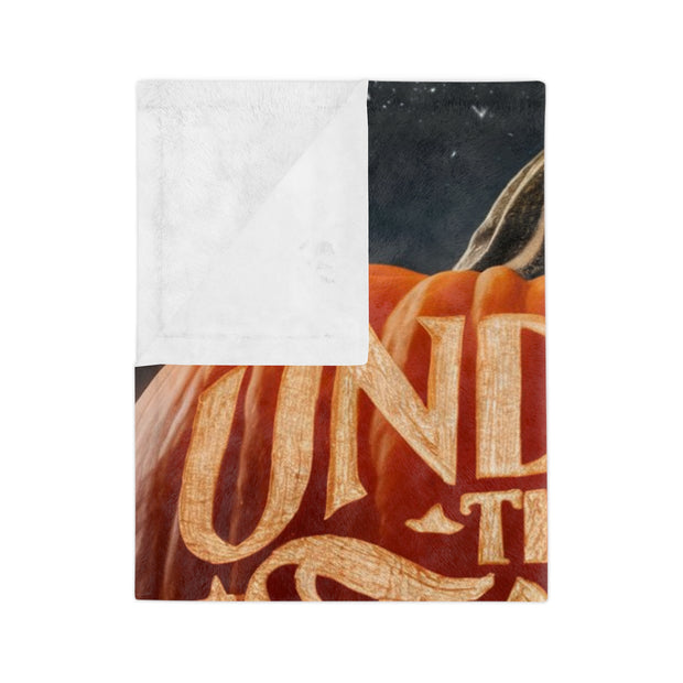 Pumpkin Velveteen Microfiber Blanket - Soft & Cozy - Under the Stars Babe