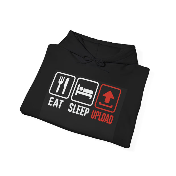 Gamer Eat Sleep Upload Unisex Hoodie Apparel