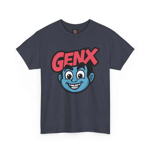 GENX Unisex Heavy Cotton Tee - Retro Style Graphic T-Shirt for Gen Z Enthusiasts