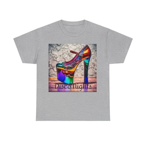 Disco Nights Unisex Heavy Cotton Tee - Retro Vibes - Under the Stars Babe
