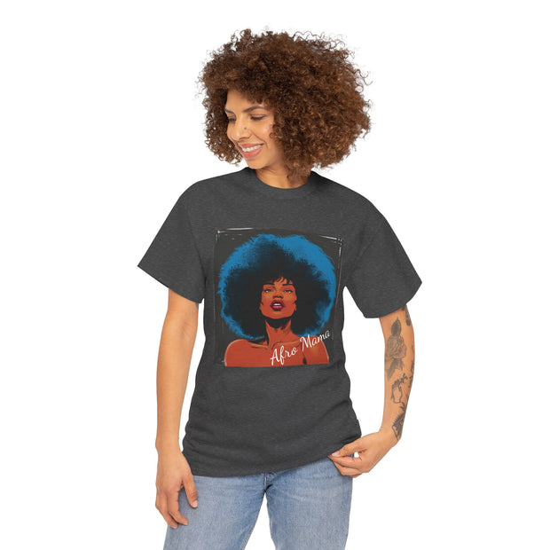Afro Mama Unisex Heavy Cotton Tee - Unique & Bold - Under the Stars Babe