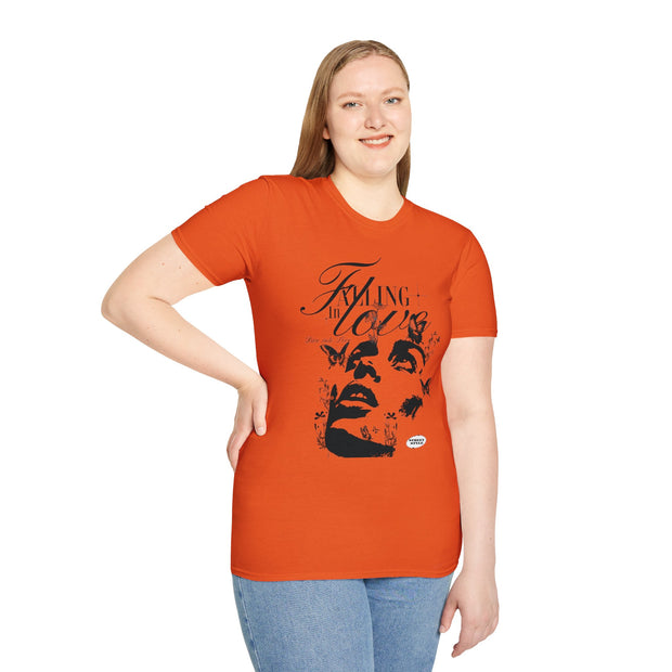 Falling in Love Unisex Softstyle T-Shirt - Romantic & Soft - Under the Stars Babe