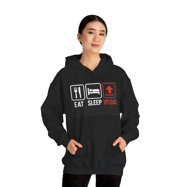 Gamer Eat Sleep Upload Unisex Hoodie Apparel