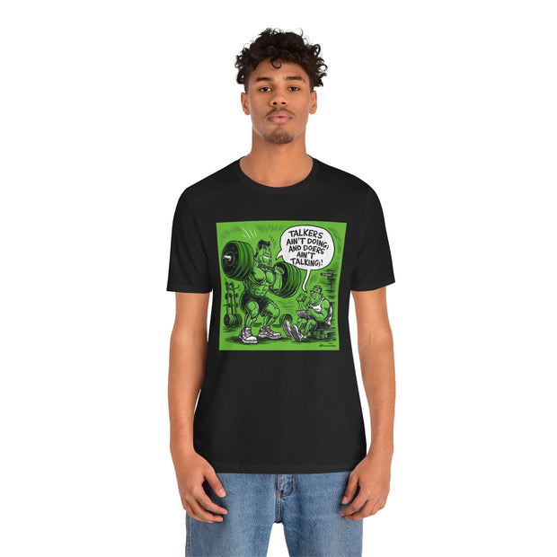 Doers Talkers Unisex Jersey Tee - Motivational & Bold - Under the Stars Babe