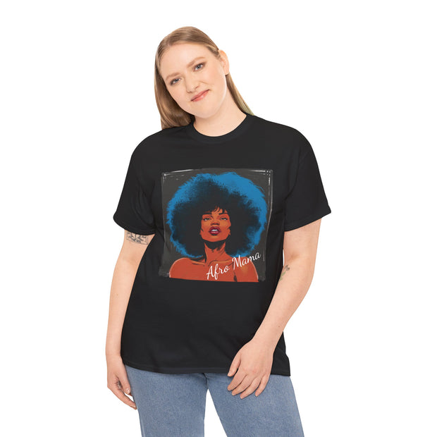 Afro Mama Unisex Heavy Cotton Tee - Unique & Bold - Under the Stars Babe