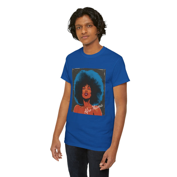 Afro Mama Unisex Heavy Cotton Tee - Unique & Bold - Under the Stars Babe