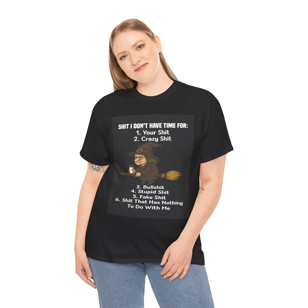 Cotton Tee S**t I Don't Have Time For List Shirt - underthestarsbabe