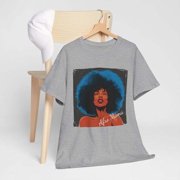 Afro Mama Unisex Heavy Cotton Tee - Unique & Bold - Under the Stars Babe