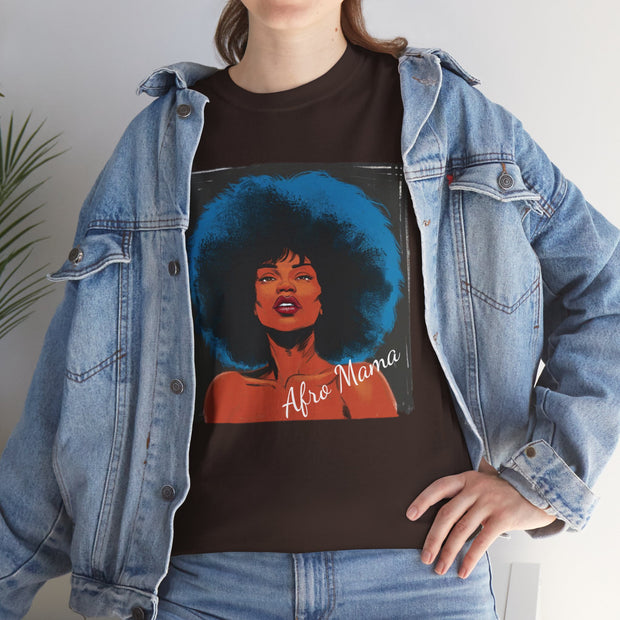 Afro Mama Unisex Heavy Cotton Tee - Unique & Bold - Under the Stars Babe