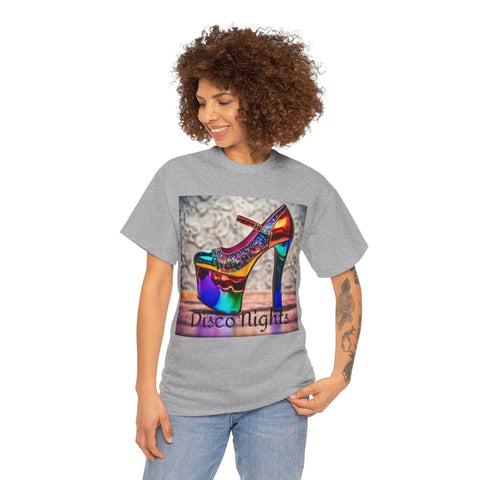Disco Nights Unisex Heavy Cotton Tee - Retro Vibes - Under the Stars Babe
