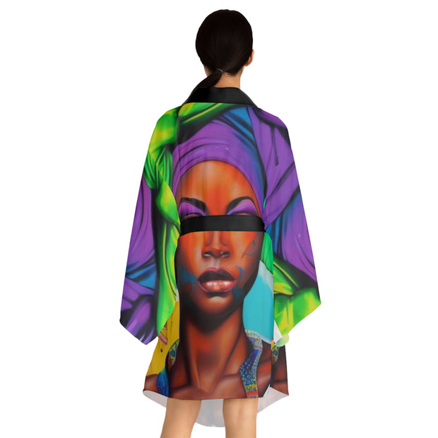 Long Sleeve Kimono Robe - Elegant & Flowing - Under the Stars Babe