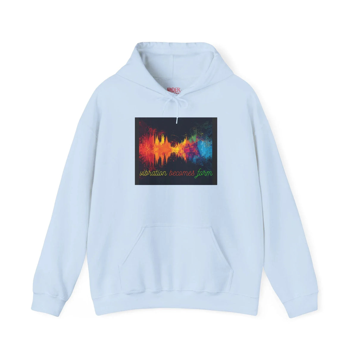 Energy Hoodie — "Vibration Becomes Form" Graphic Hoodie - underthestarsbabe