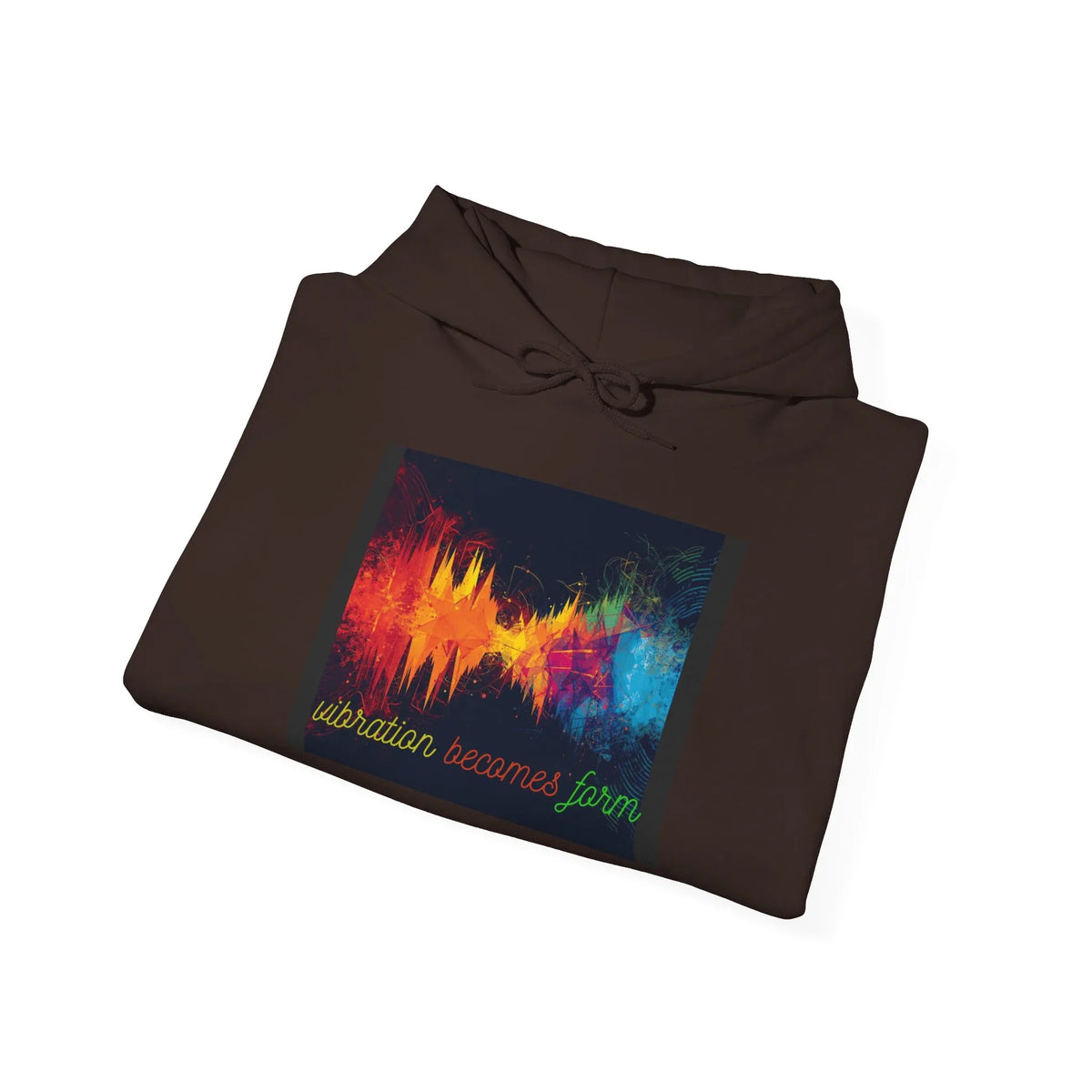 Energy Hoodie — "Vibration Becomes Form" Graphic Hoodie - underthestarsbabe