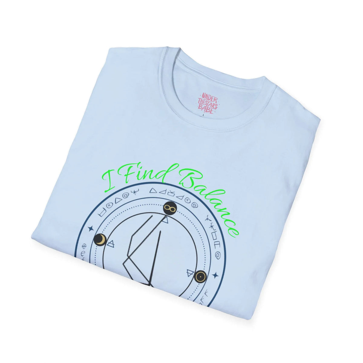 I Find Balance Sigil T-Shirt — Sigil Symbol Graphic Tee Shirt - underthestarsbabe