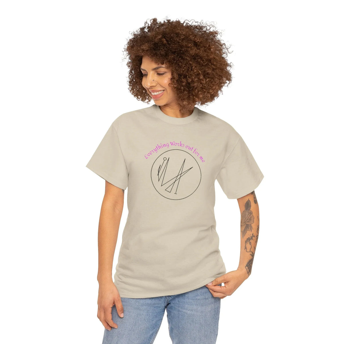 Everything Works Out For Me Sigil Energy Tee - underthestarsbabe