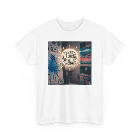 Delusional Unisex Heavy Cotton Tee - Fun & Edgy - Under the Stars Babe