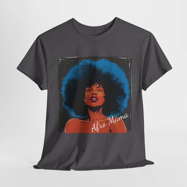 Afro Mama Unisex Heavy Cotton Tee - Unique & Bold - Under the Stars Babe