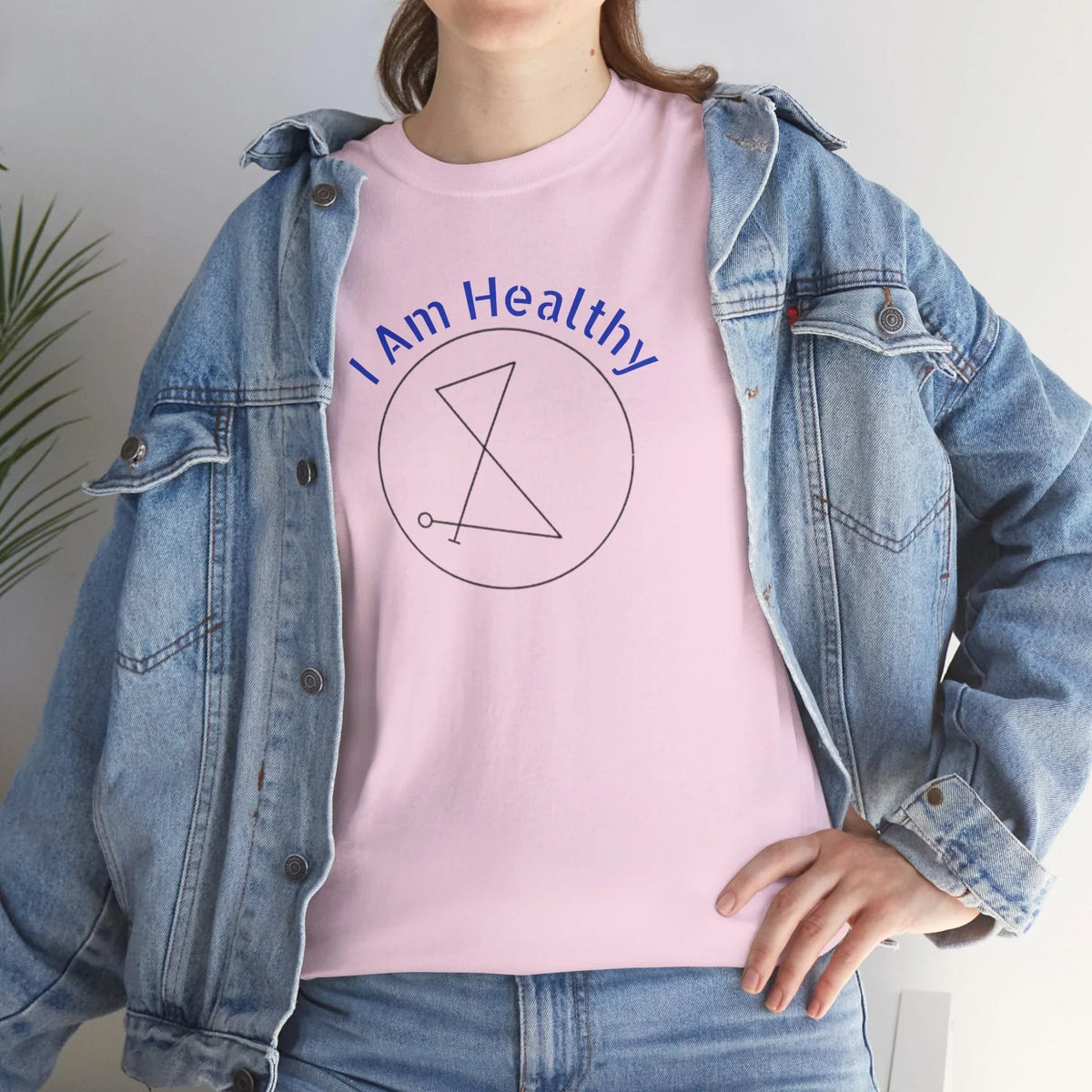 I AM Healthy Sigil Healing T-Shirt — Spiritual Wellness Tee - underthestarsbabe