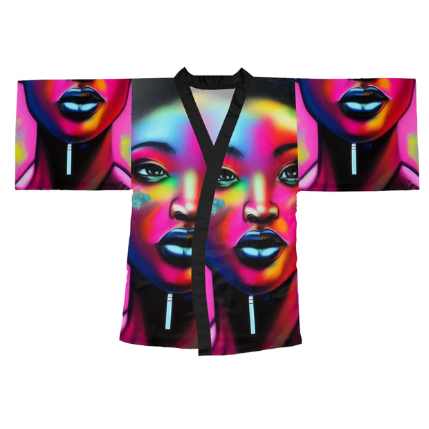 Marlina Long Sleeve Kimono Robe - Luxe & Stylish - Under the Stars Babe