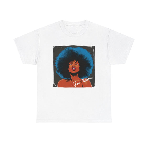 Afro Mama Unisex Heavy Cotton Tee - Unique & Bold - Under the Stars Babe