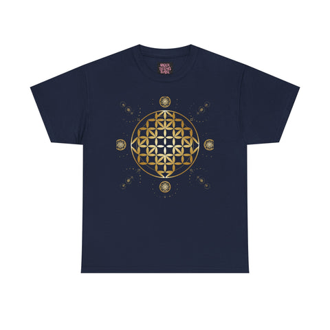 Gold Flower Of Life Unisex Graphic Tee