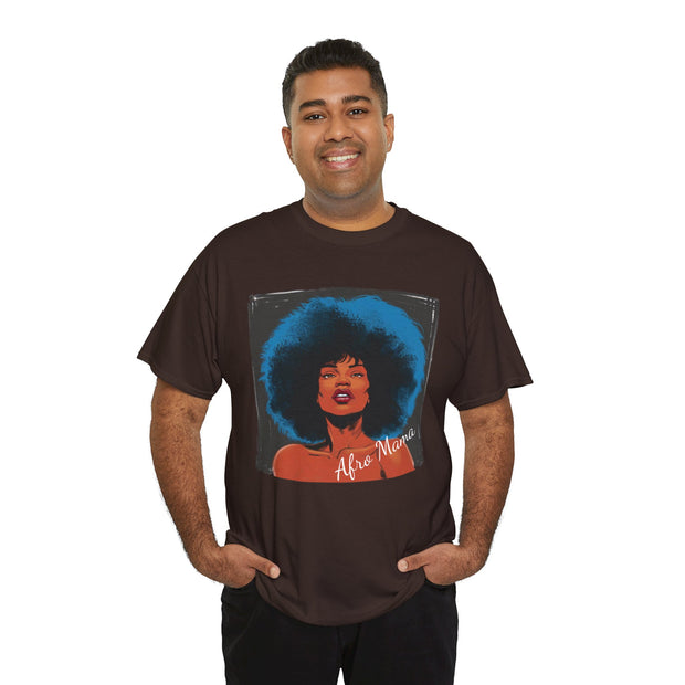Afro Mama Unisex Heavy Cotton Tee - Unique & Bold - Under the Stars Babe