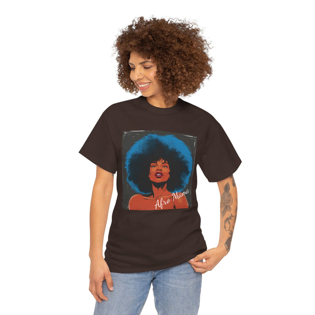 Afro Mama Unisex Heavy Cotton Tee - Unique & Bold - Under the Stars Babe