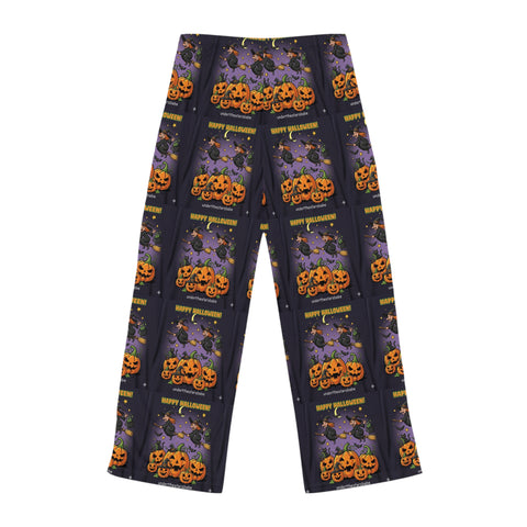 Halloween Women's Pajama Pants, Cozy Sleepwear, Festive Loungewear, Spooky Holiday Pants, Pumpkin Print PJs, Fall Gift Idea
