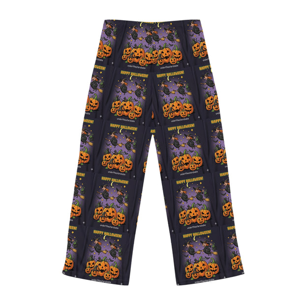 Halloween Women's Pajama Pants, Cozy Sleepwear, Festive Loungewear, Spooky Holiday Pants, Pumpkin Print PJs, Fall Gift Idea