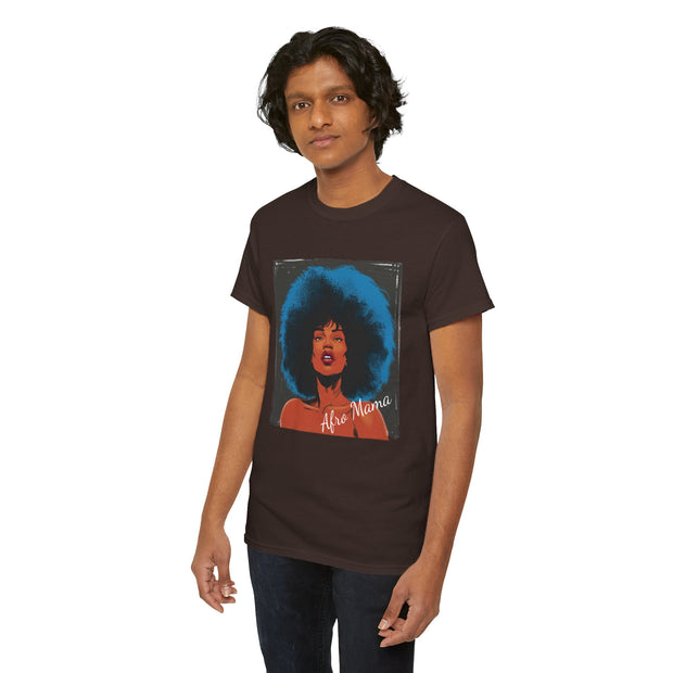 Afro Mama Unisex Heavy Cotton Tee - Unique & Bold - Under the Stars Babe