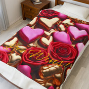 Love Wins! Velveteen Plush Blanket