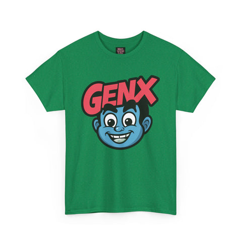 GENX Unisex Heavy Cotton Tee - Retro Style Graphic T-Shirt for Gen Z Enthusiasts