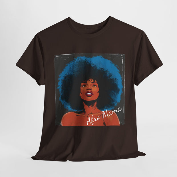 Afro Mama Unisex Heavy Cotton Tee - Unique & Bold - Under the Stars Babe
