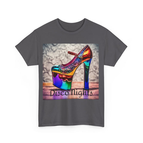 Disco Nights Unisex Heavy Cotton Tee - Retro Vibes - Under the Stars Babe