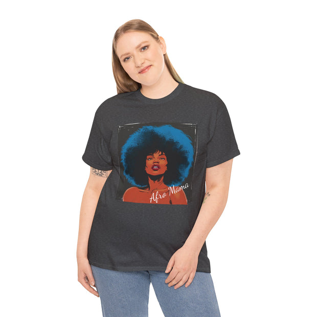 Afro Mama Unisex Heavy Cotton Tee - Unique & Bold - Under the Stars Babe