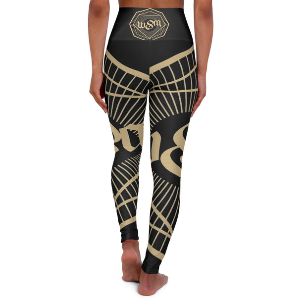 Abundance Sigil High-Waisted Yoga Leggings - Unique & Trendy - Under the Stars Babe