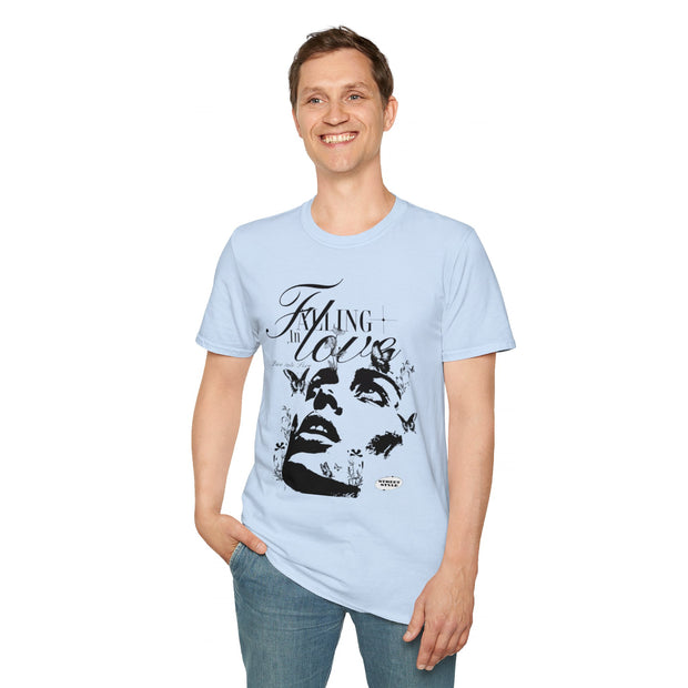 Falling in Love Unisex Softstyle T-Shirt - Romantic & Soft - Under the Stars Babe