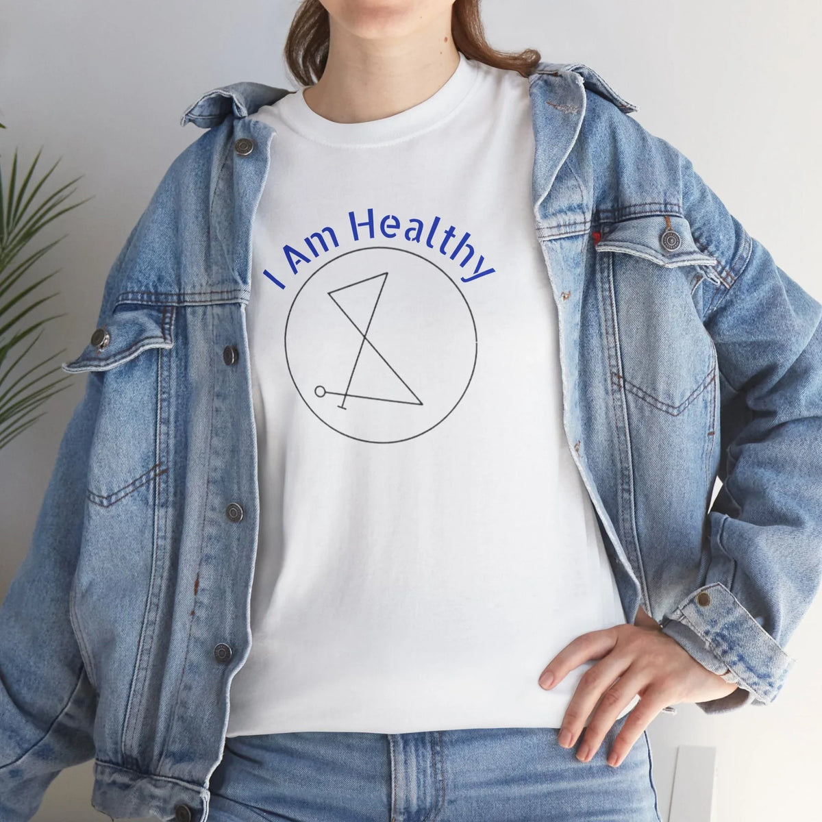I AM Healthy Sigil Healing T-Shirt — Spiritual Wellness Tee - underthestarsbabe
