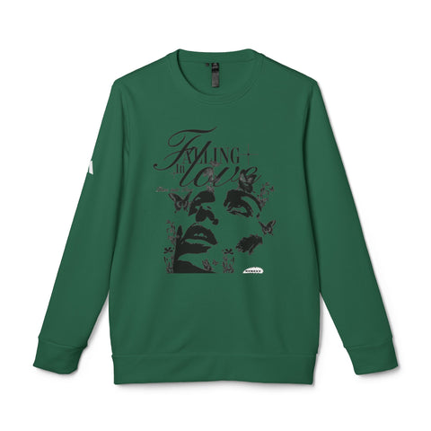 Falling In Love Adidas® Unisex Fleece Crewneck Sweatshirt - Under The Stars Babe