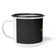 Enamel Camp Cup - Flower Of Life Design | For Camping and Coffee Lovers