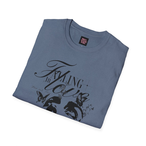 Falling in Love Unisex Softstyle T-Shirt - Romantic & Soft - Under the Stars Babe