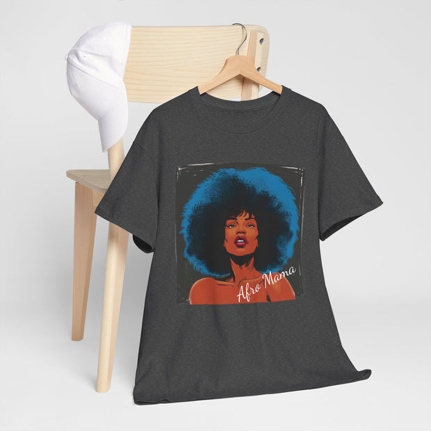 Afro Mama Unisex Heavy Cotton Tee - Unique & Bold - Under the Stars Babe