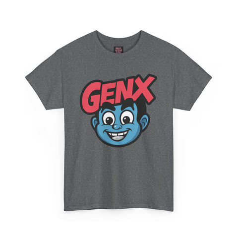 GENX Unisex Heavy Cotton Tee - Retro Style Graphic T-Shirt for Gen Z Enthusiasts